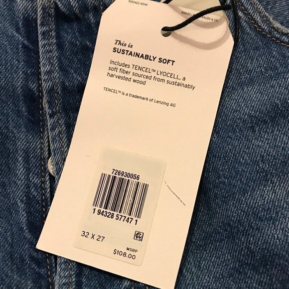 NWT Levi’s ribcage straight ankle jeans button fly 32 - Picture 12 of 12